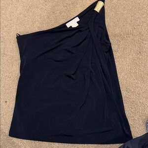 MICHAEL Michael Kors Black one shoulder Top